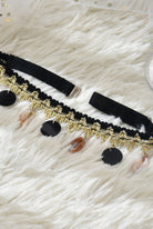 Black Lace Choker with cute Shell Pendants