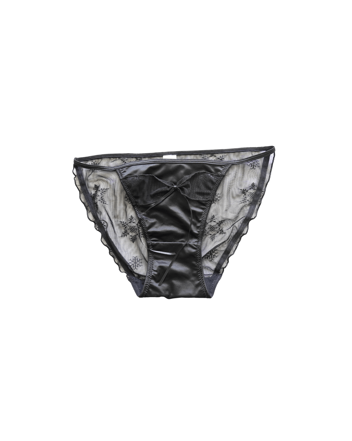 black bikini brief thong