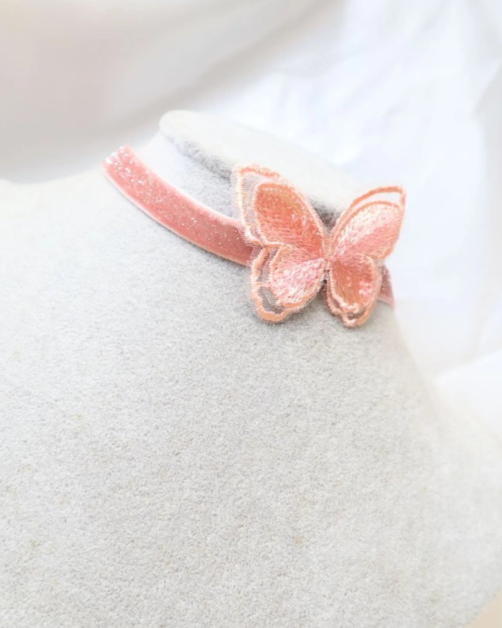 pink Butterfly Choker by fairyberry