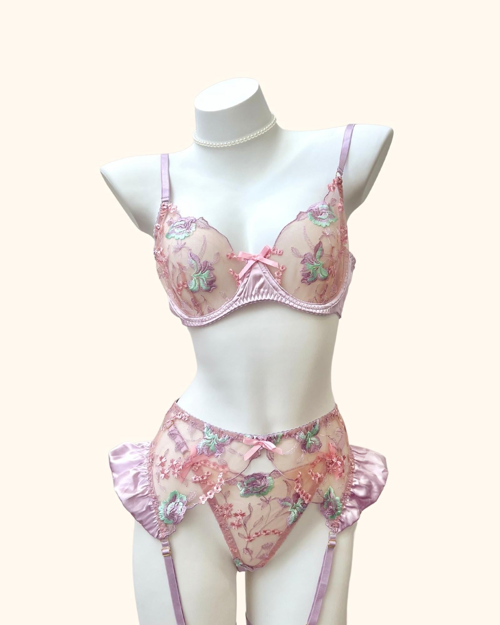 3 pieces lingerie set cute and sexy