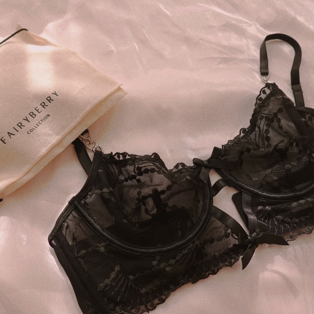 sexy black lingerie