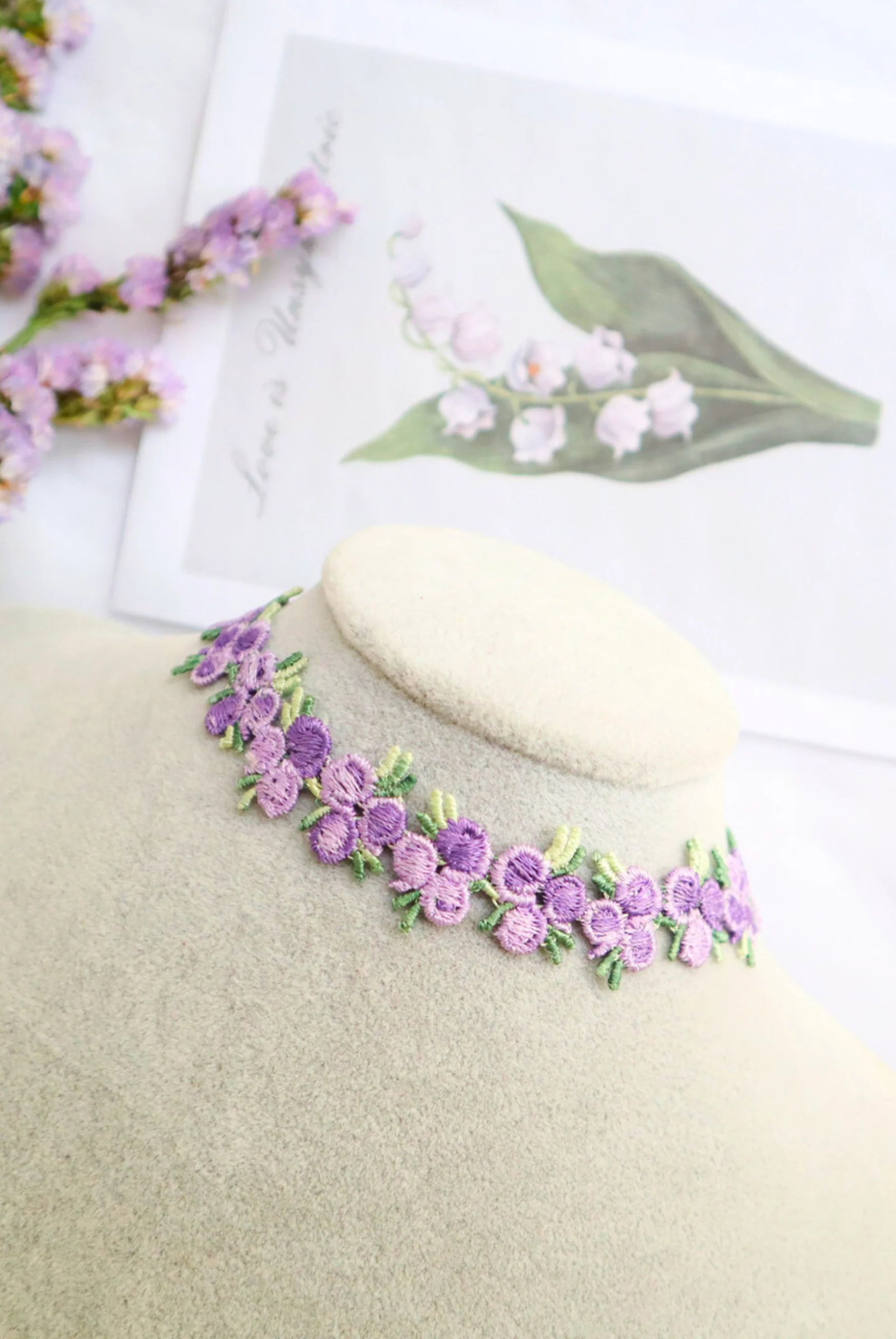 purple choker