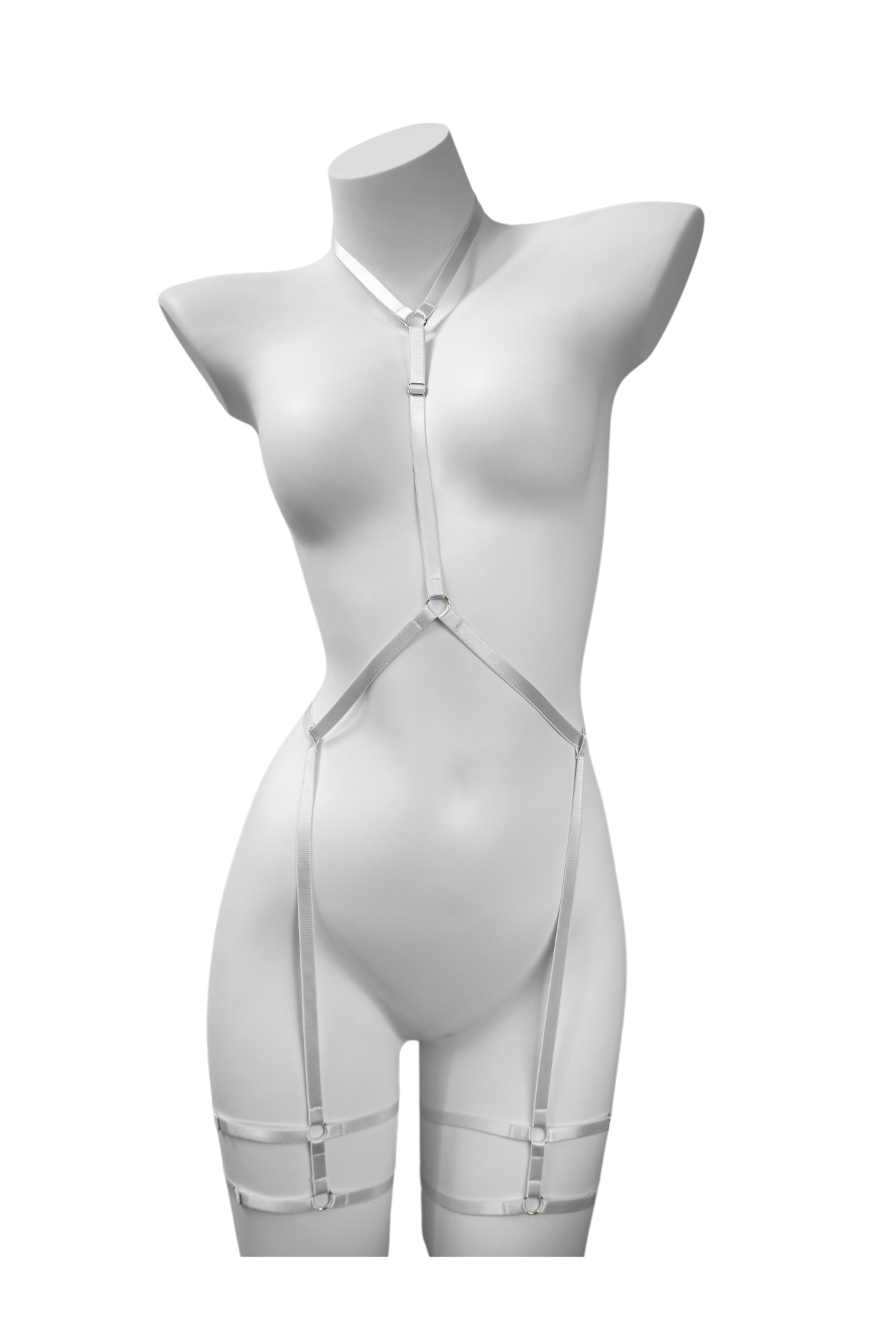 Full Body Bondage harness White